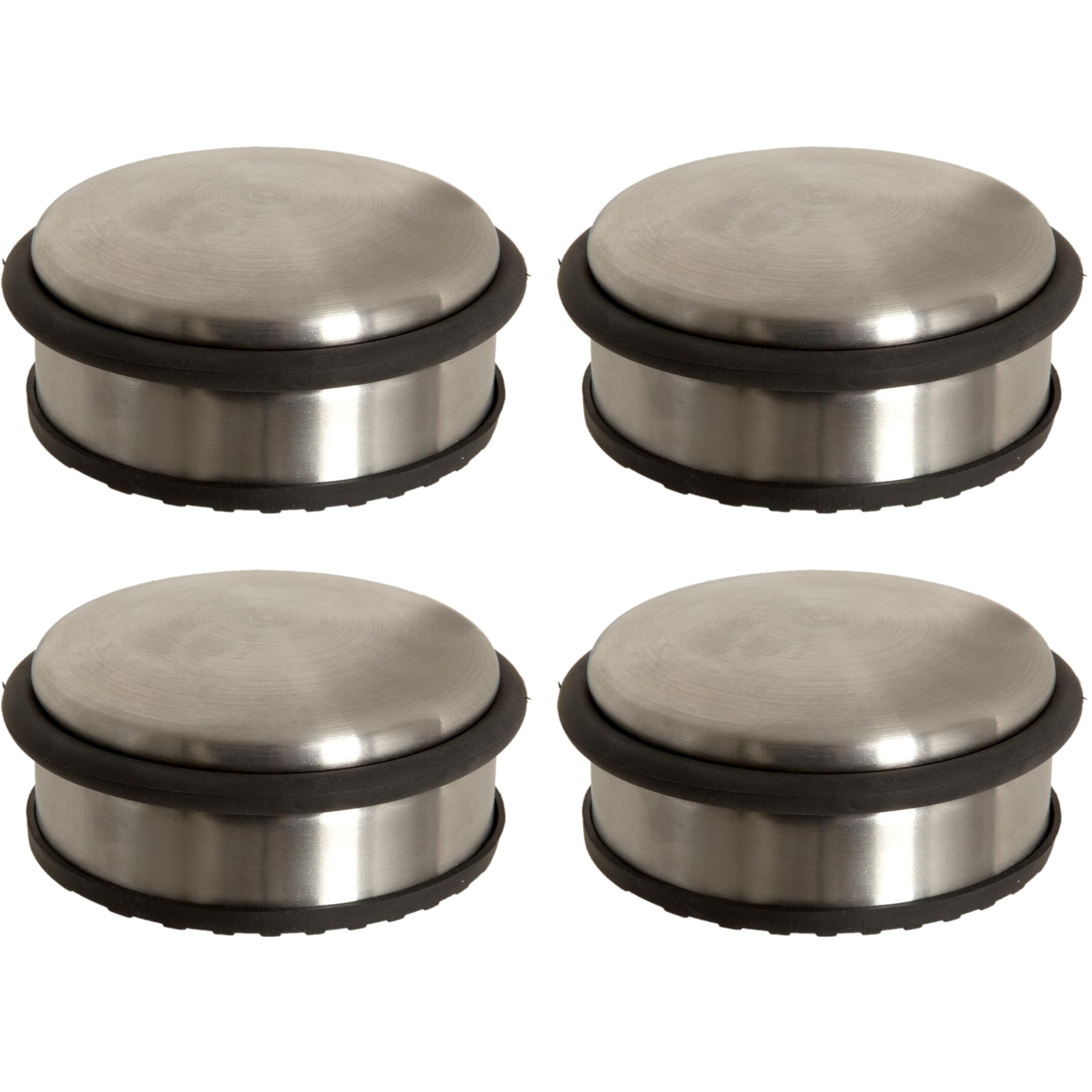 5five Ronde deurstopper - 4x - 10 x 4,5 cm - van metaal - Deurstop gewicht - 930 gr -