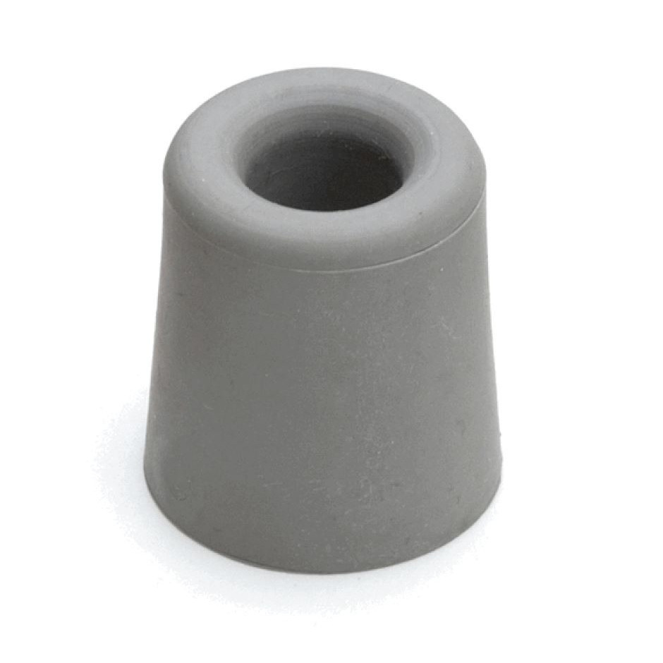 Merkloos 3x stuks deurstopper / deurbuffer rubber grijs 4,8 x 3,7 cm -