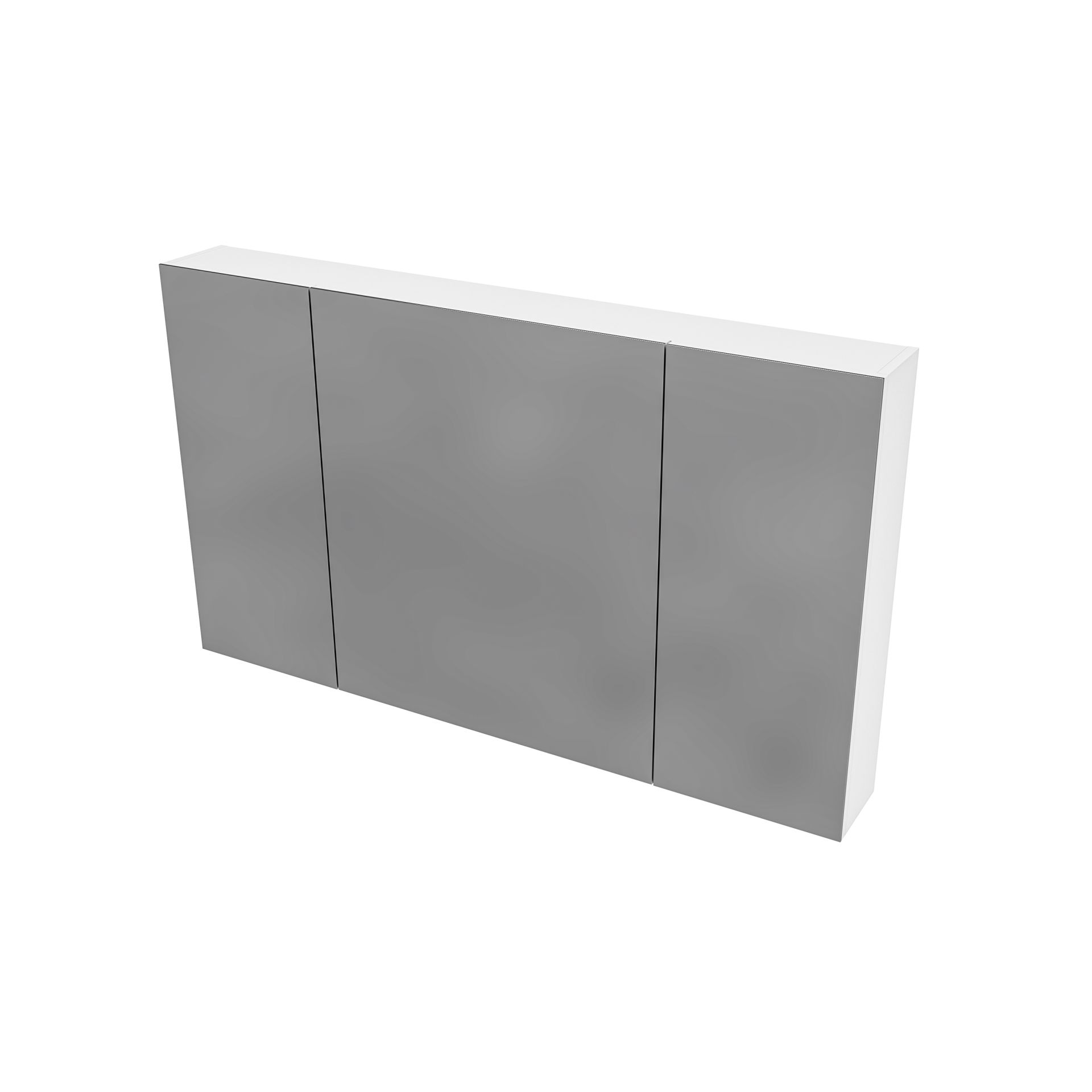 <QuerySet [<AttributeOption: Creavit>]> Creavit spiegelkast 120 x 70 x 15 cm 6 legplanken glanzend witte omlijsting