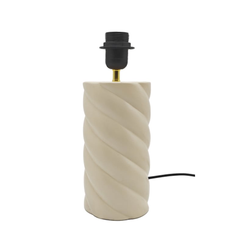 Xenos Lampvoet spekje - beige - ø11.5x31.5 cm