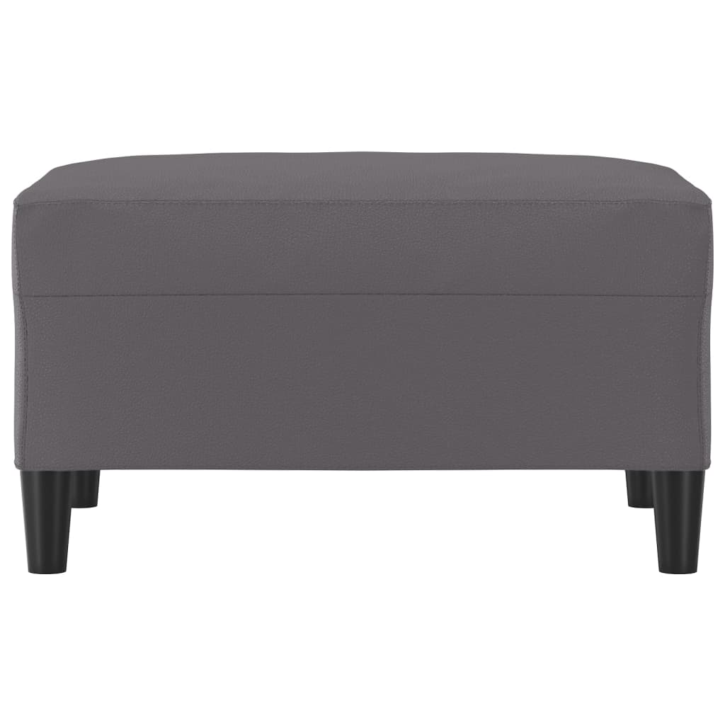 vidaXL Voetenbank 70x55x41 cm kunstleer grijs