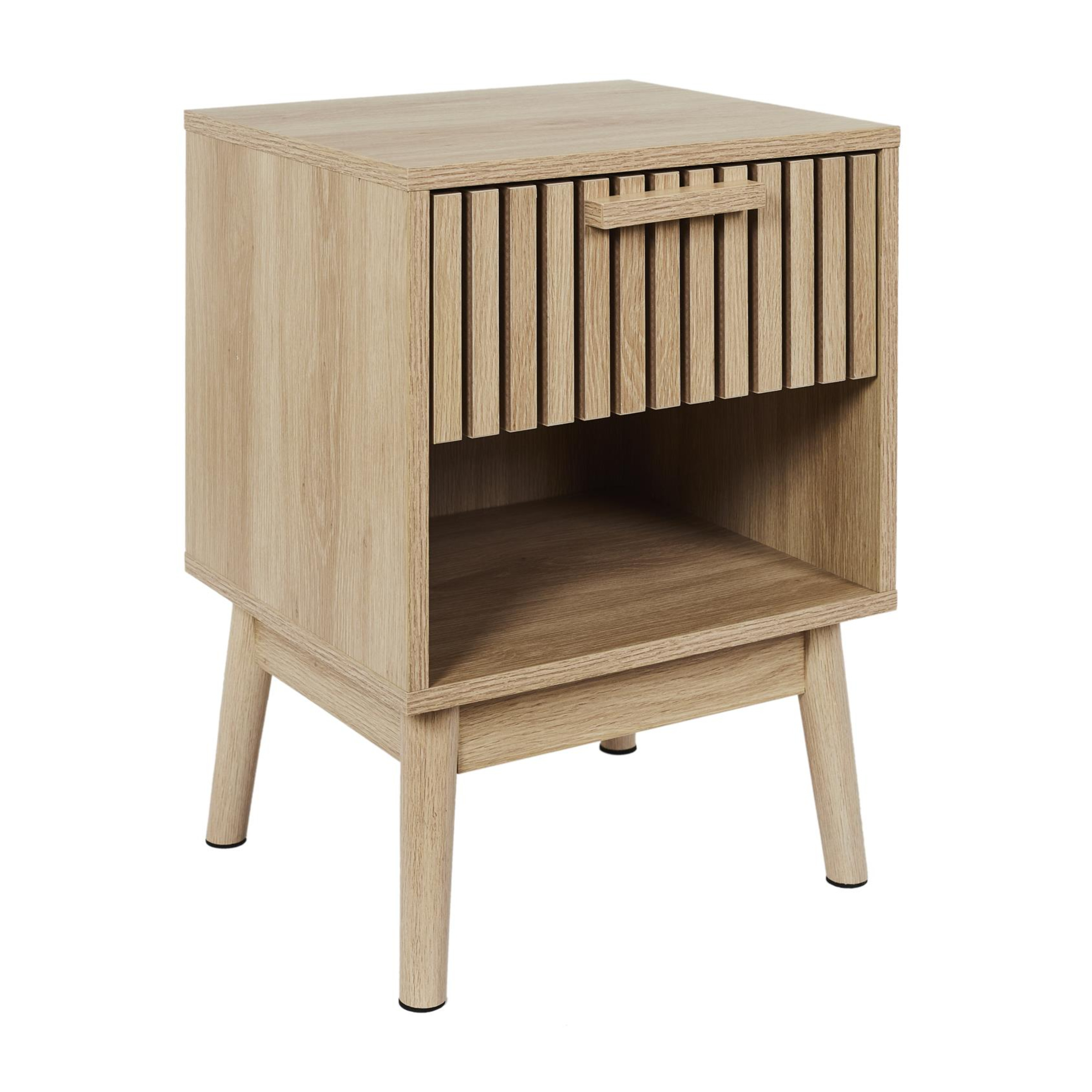 Home Deco Factory Nachtkastje - bruin - hout - x 55 x 35 cm - natuurlijke look -