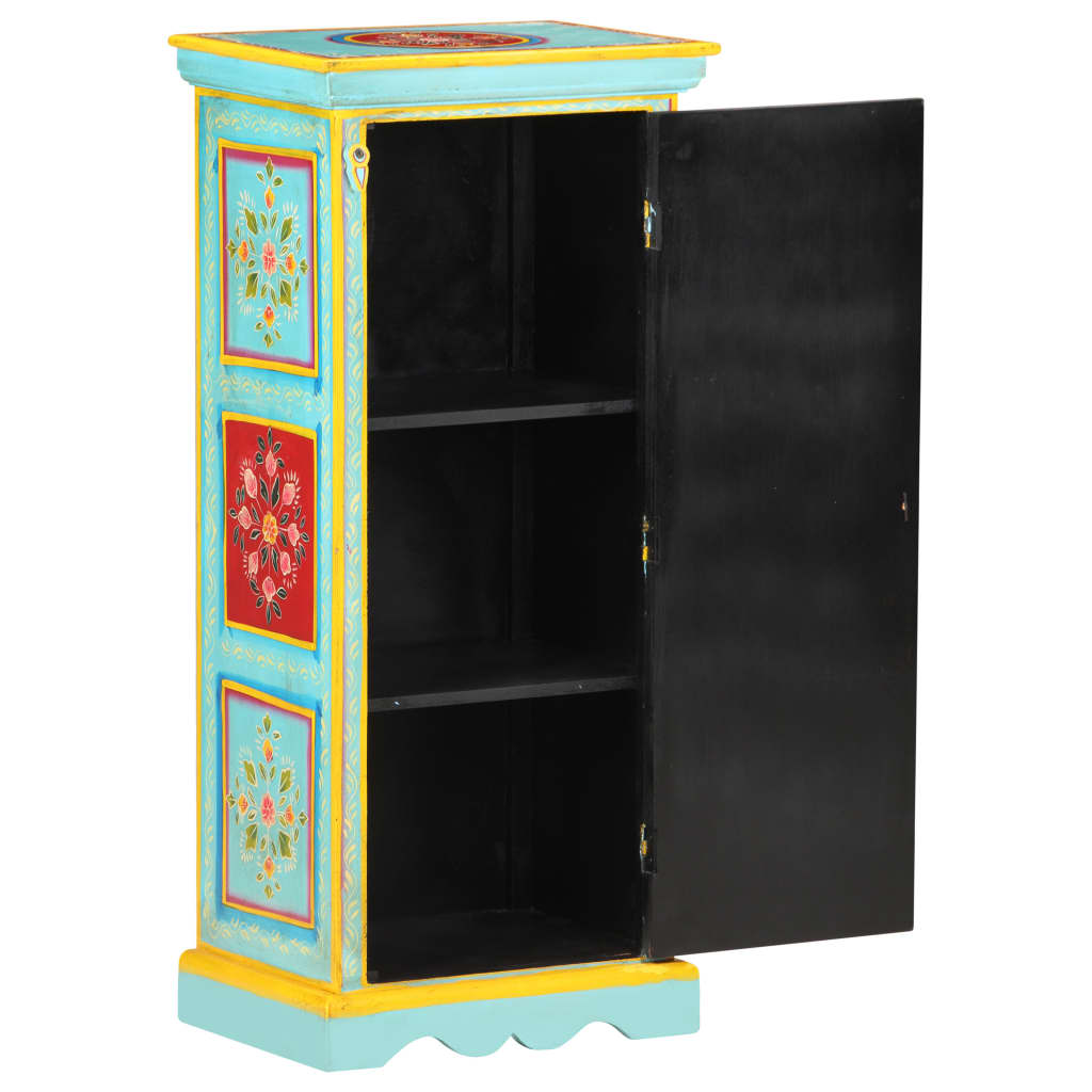 vidaXL Hoge kast handgeschilderd 40x30x90 cm massief mangohout