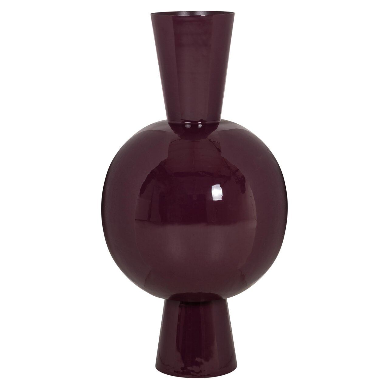 Richmond Interiors Richmond Vaas Avine 98cm - Burgundy