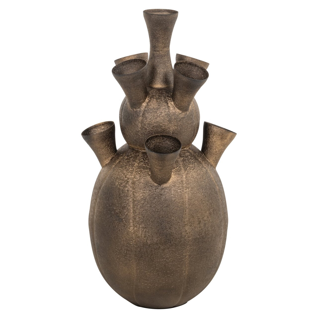 Richmond Interiors Richmond Vaas Maleen 65cm - Brass Antique