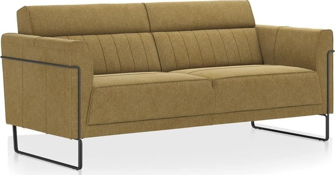 Xooon | Fiskardo 2.5-zitsbank - stof vada oker - pocketvulling - design poot | Zitmeubels woonkamer | 2,5-zitsbank