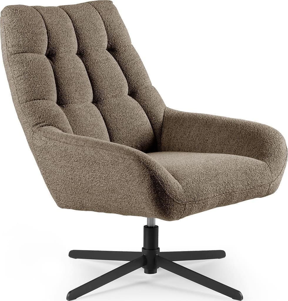Feelings Wonen meubelen | Suva fauteuil taupe | Zitmeubels woonkamer | Draaifauteuil