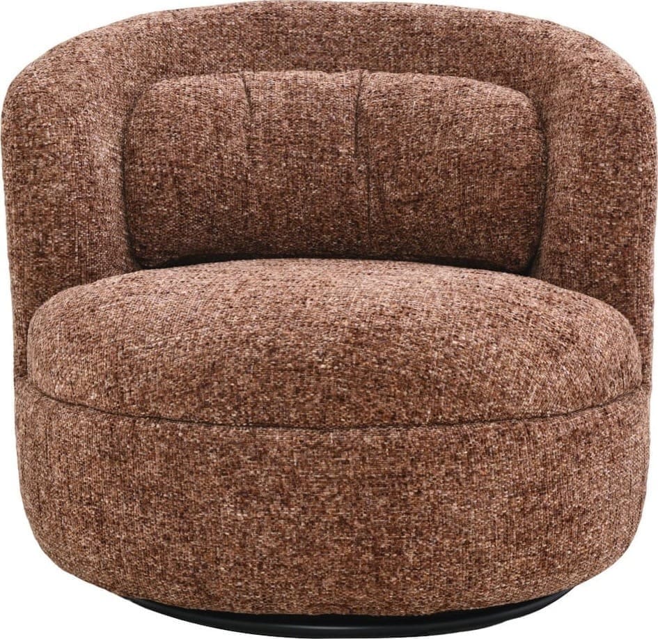 Livingfurn | Fauteuil Britt Bordeaux | Zitmeubels woonkamer | Draaifauteuil