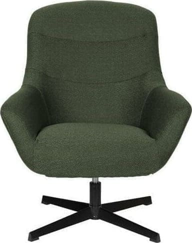 White Label Living | Fauteuil Yuki - Green | Zitmeubels woonkamer | Draaifauteuil
