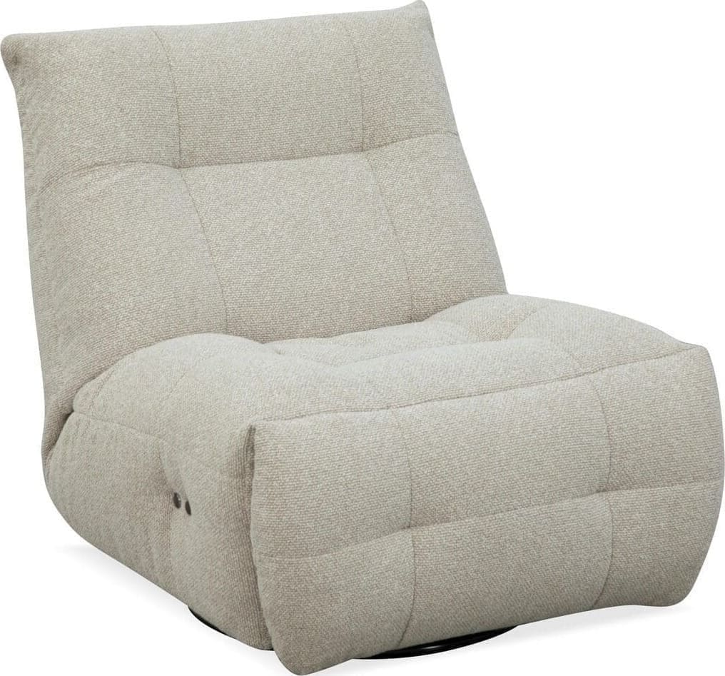 LABEL51 | Fauteuil Relax&Recharge - Naturel - Boucle | Zitmeubels woonkamer | Draaifauteuil