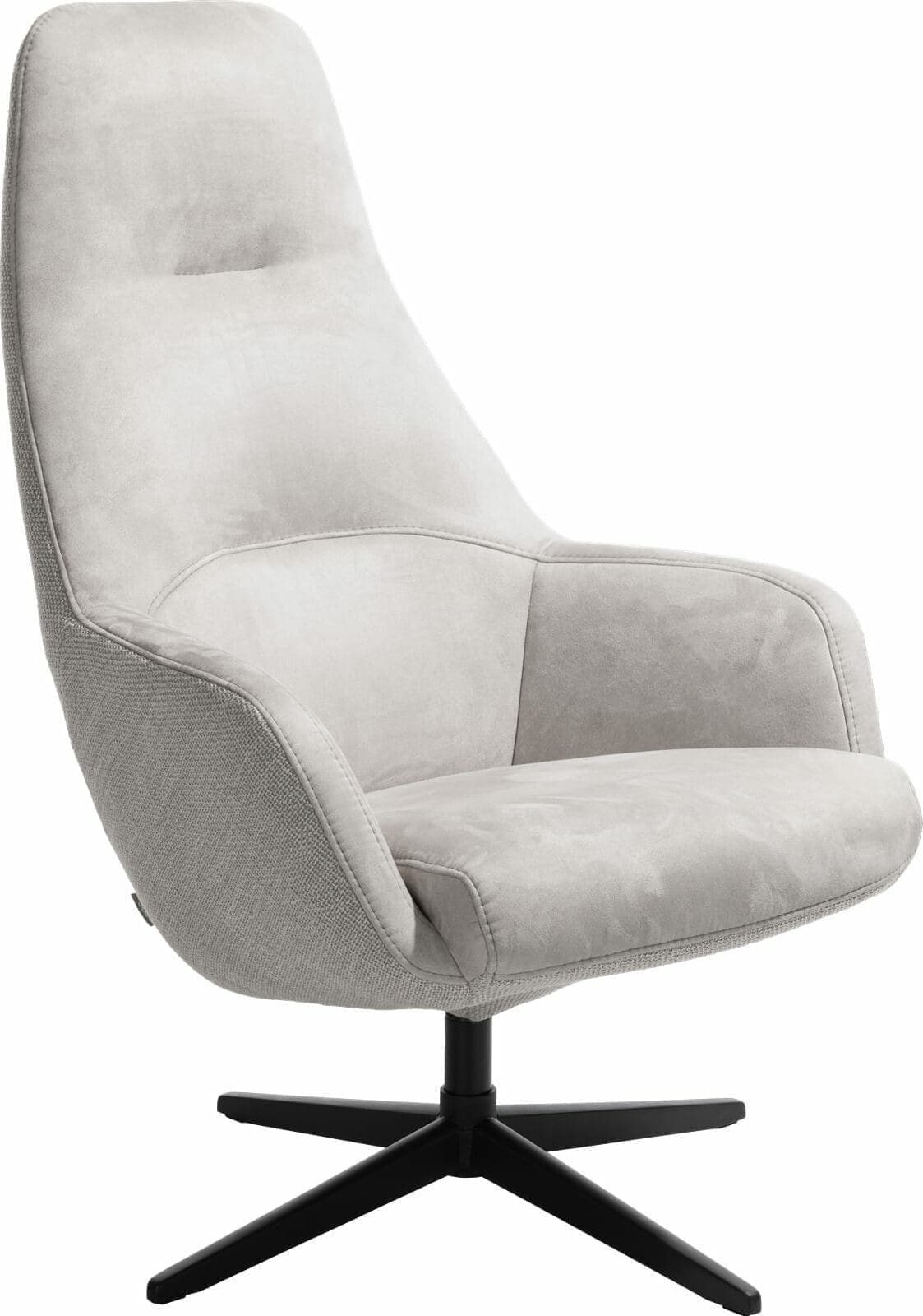 Xooon | Vernon fauteuil met draaifunctie - hoge rug | Zitmeubels woonkamer | Draaifauteuil