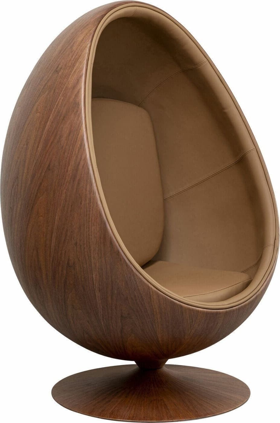 Kare Design | Draaistoel Eye Bal Walnut | Zitmeubels woonkamer | Draaifauteuil