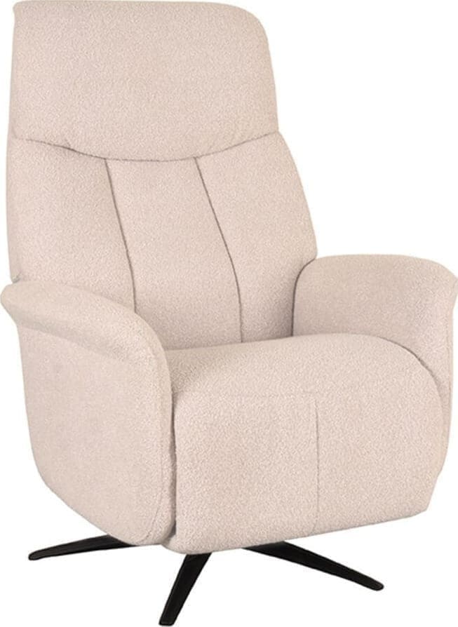 LABEL51 | Fauteuil Oslo - Naturel - Boucle - Elektrische | Zitmeubels woonkamer | Relaxfauteuil
