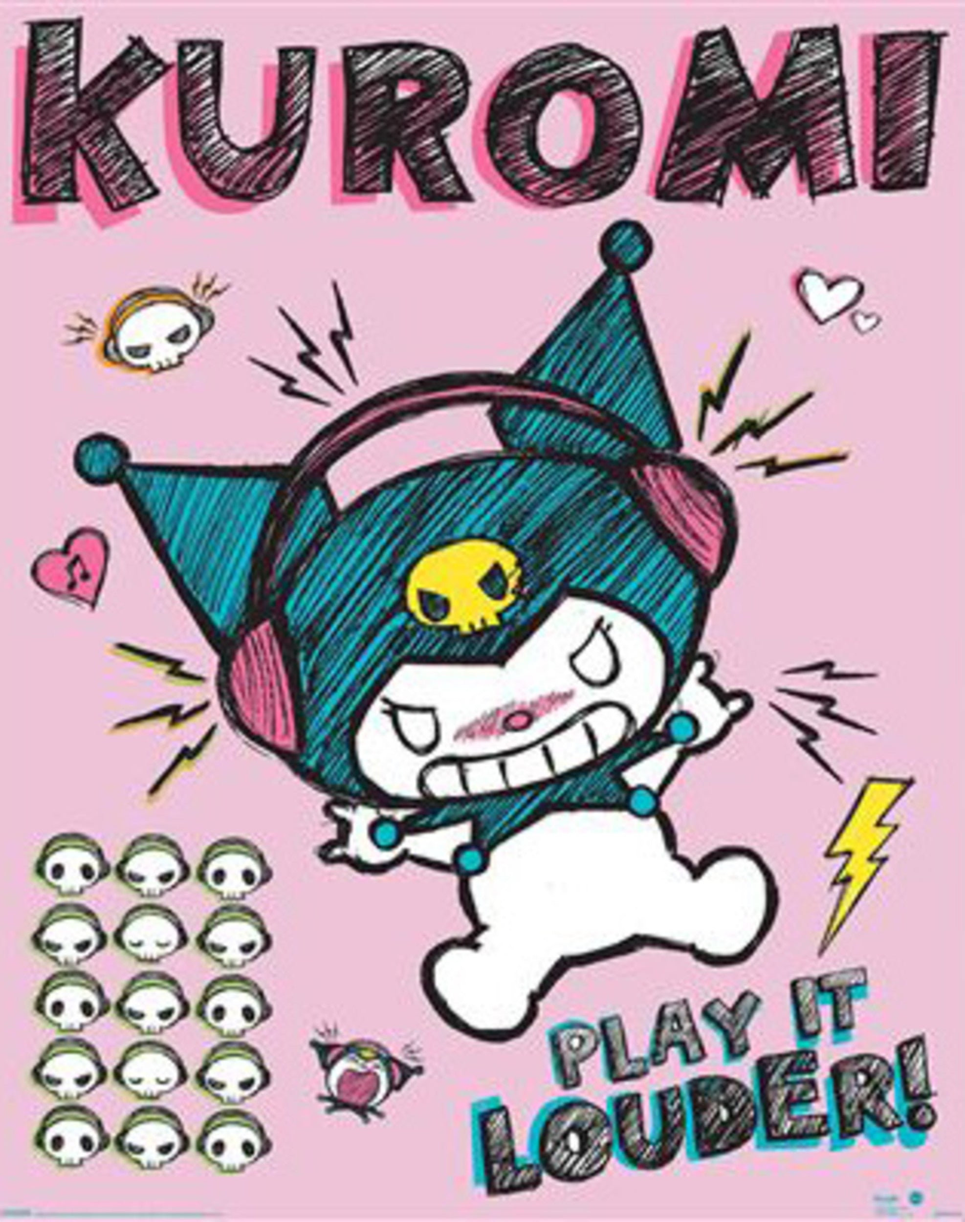 Pyramid Poster Sanrio - Kurom Louder 40x50cm