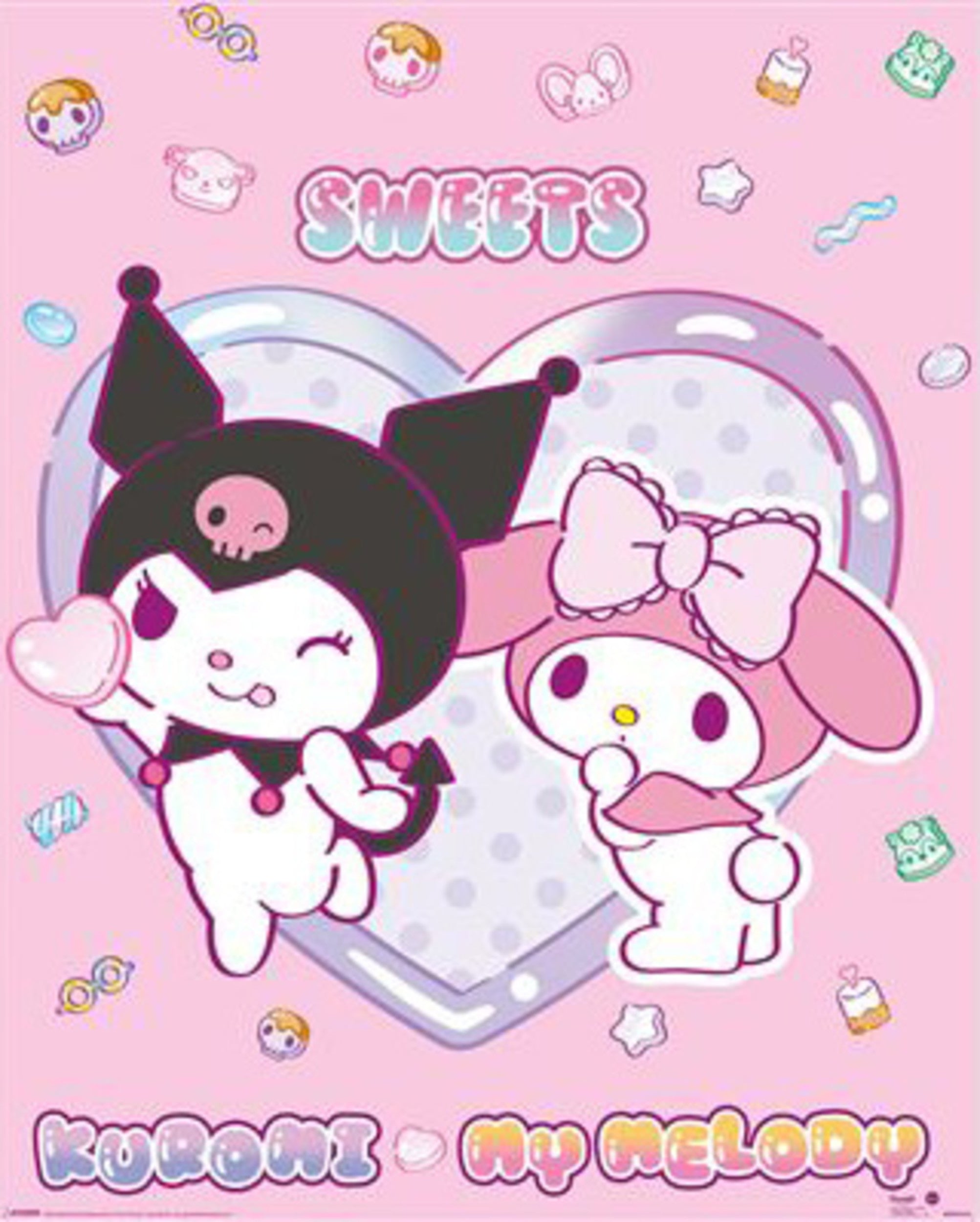 Pyramid Poster Sanrio - Kuromi My Melody Sweets 40x50cm