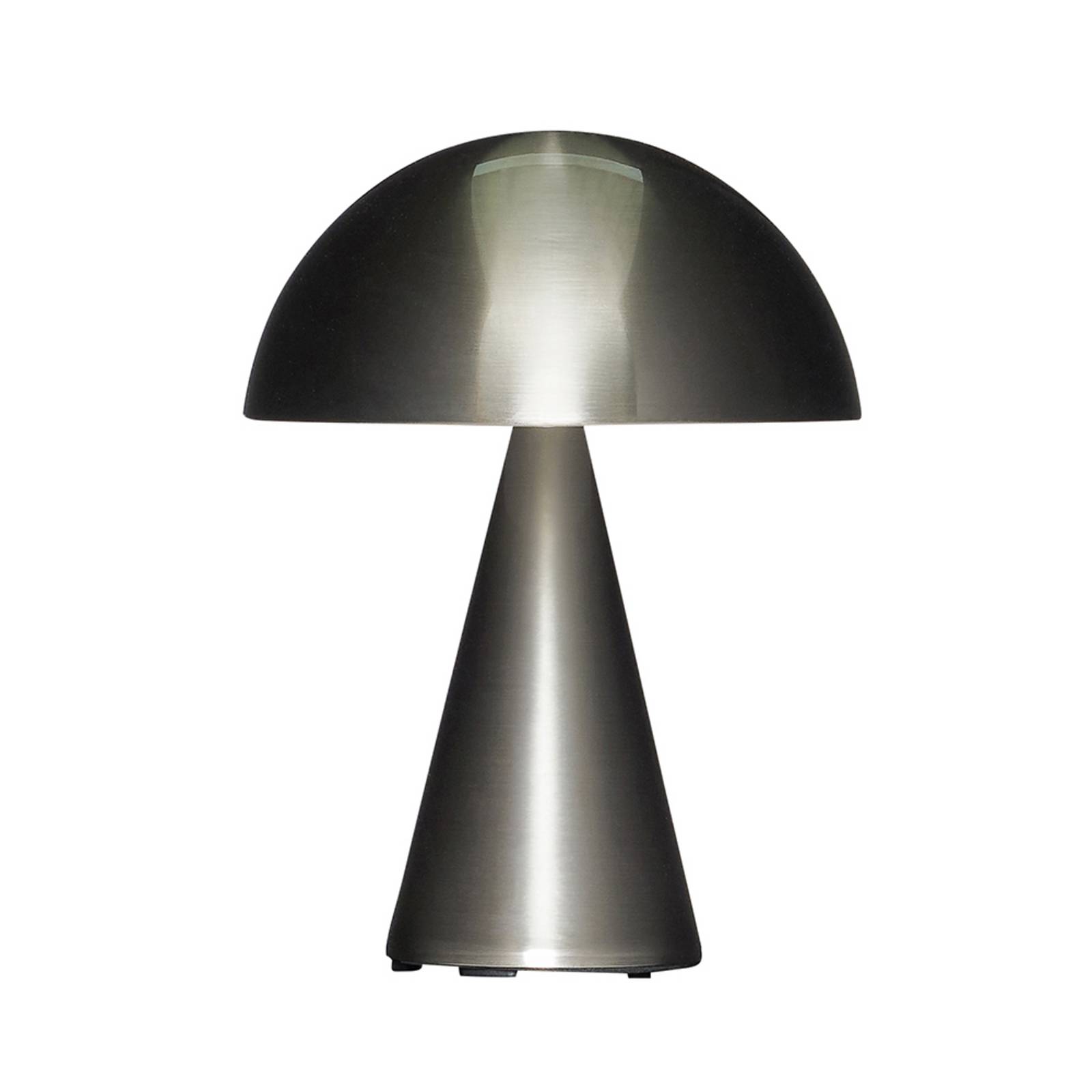 Hübsch Mush LED Portable Taffellamp Dim. Nickel - 