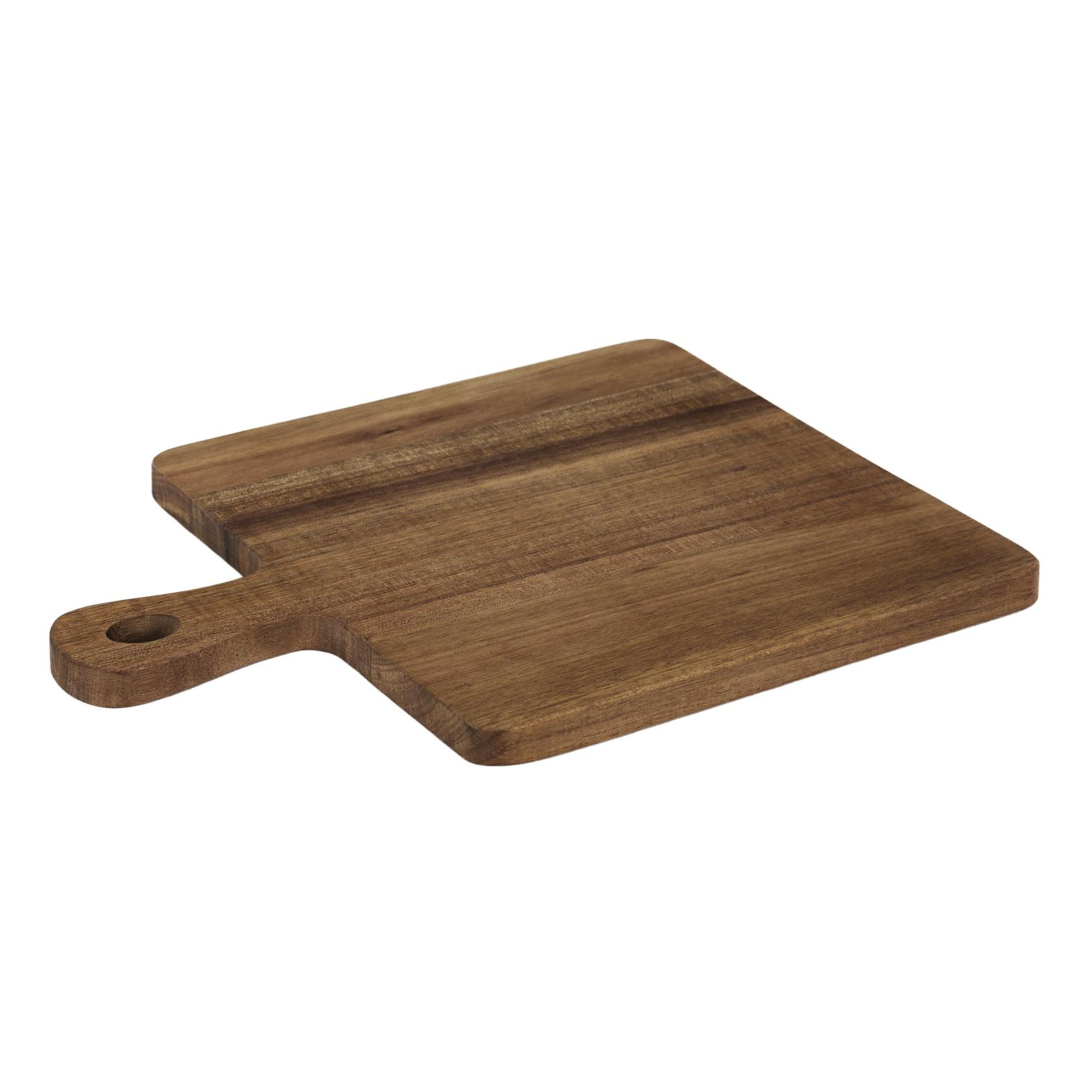 Home Deco Factory Serveerplank - acacia hout - D26 cm - vierkant - borrelplank/kaasplank -