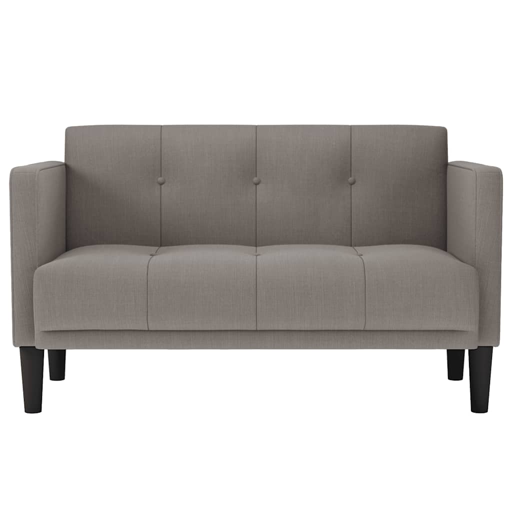 vidaXL Loveseat Bank Taupe 111 cm Stof