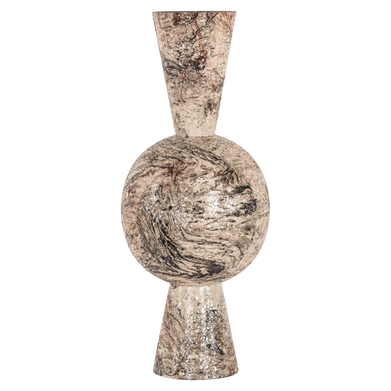 Richmond Interiors Richmond Vaas Moisa 75cm - Beige