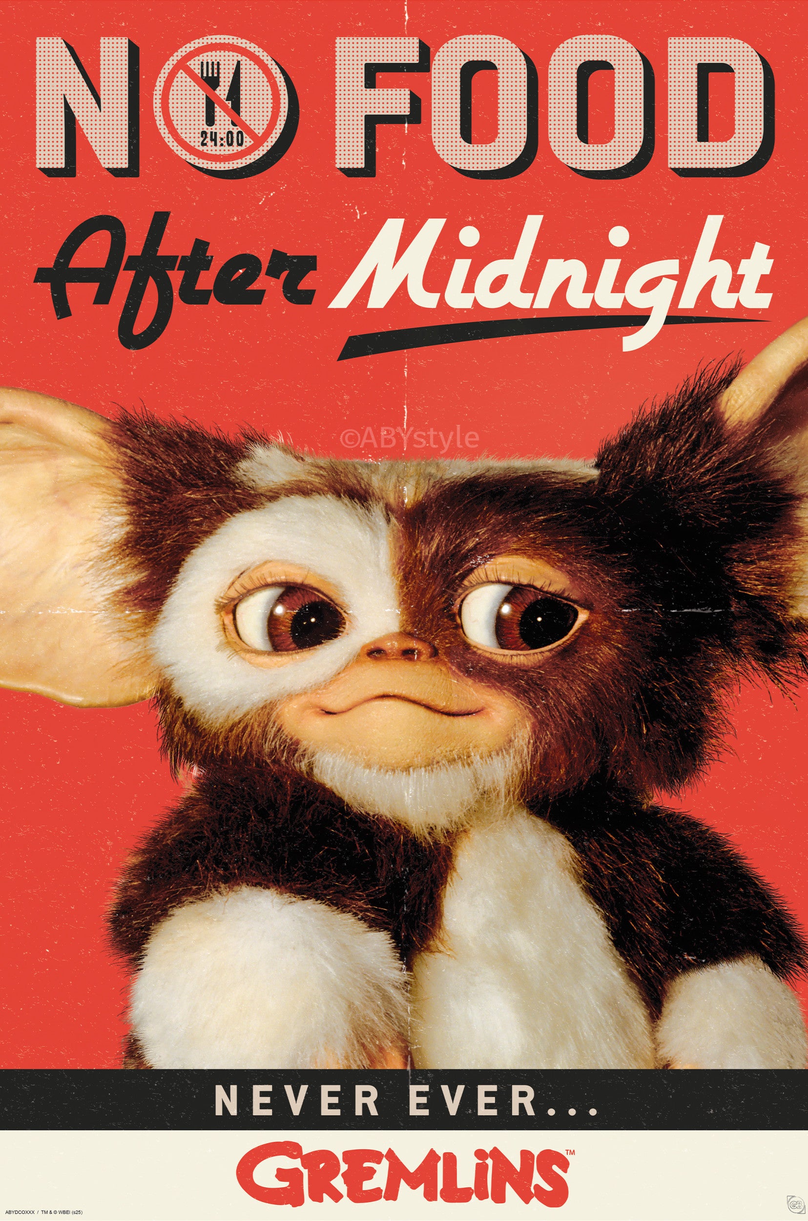 ABYstyle Poster Gremlins - No Food After Midnight 61x91,5cm