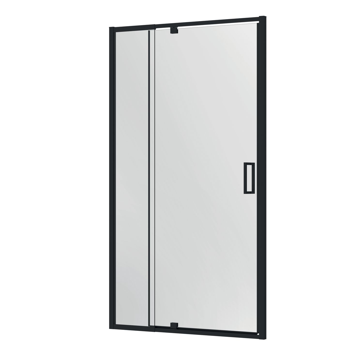 Allibert  Douchedeur Lonso 110-120 X 200cm - Zwart Profiel - 8 Mm Helder Glas