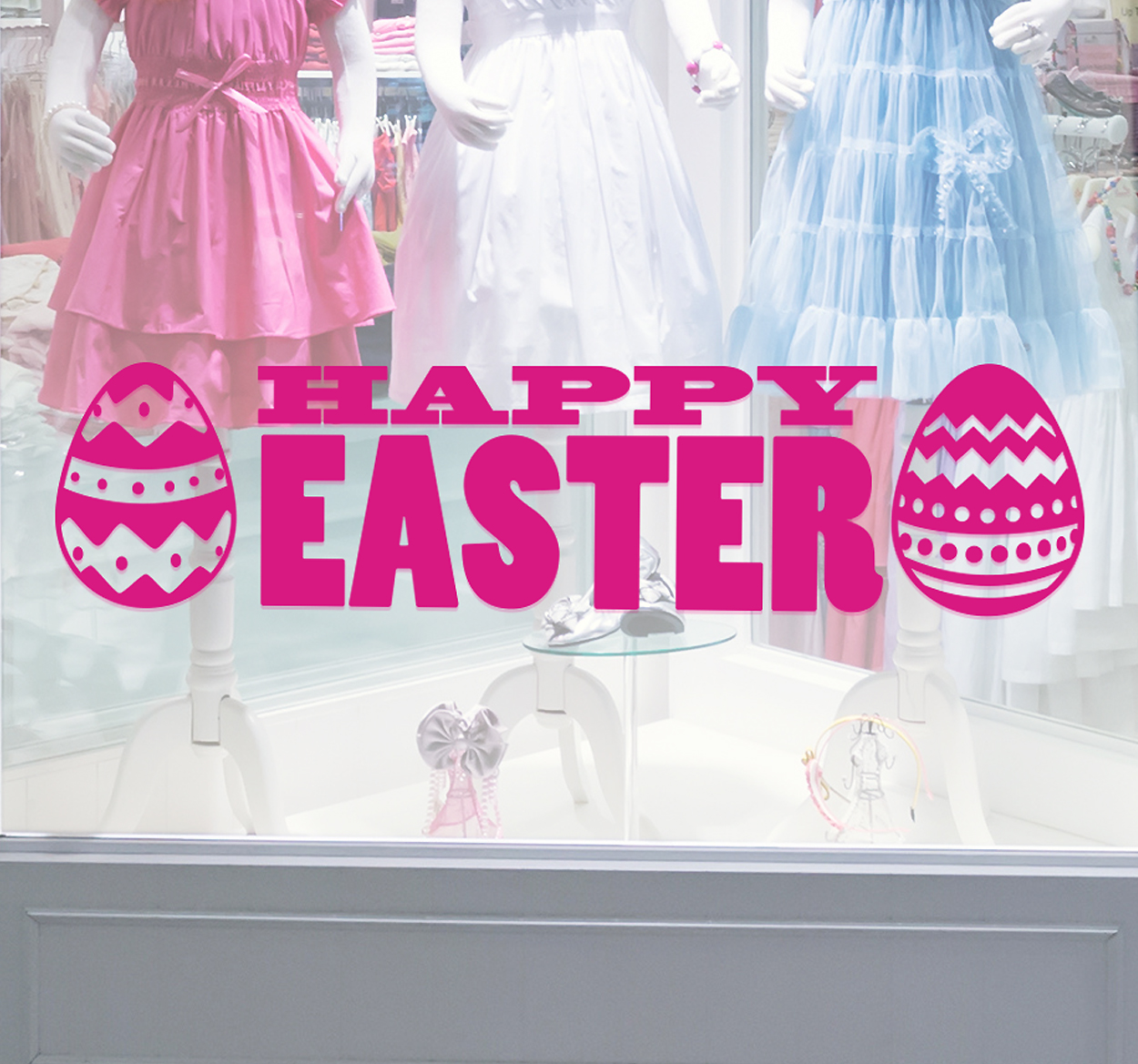 Tenstickers Sticker Happy Easter Paaseieren