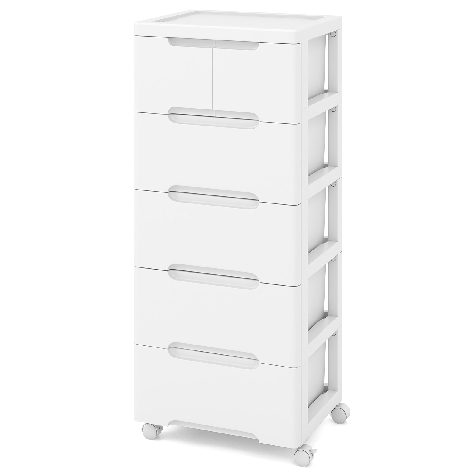 Costway Verticale Nichekast met Lades Opbergkast Commode met 6 Lades