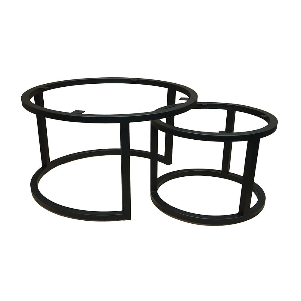 Furniture Legs Europe Salonset goud rond Ø 60 cm, hoogte 37 cm en Ø 80 cm en hoogte 47 cm