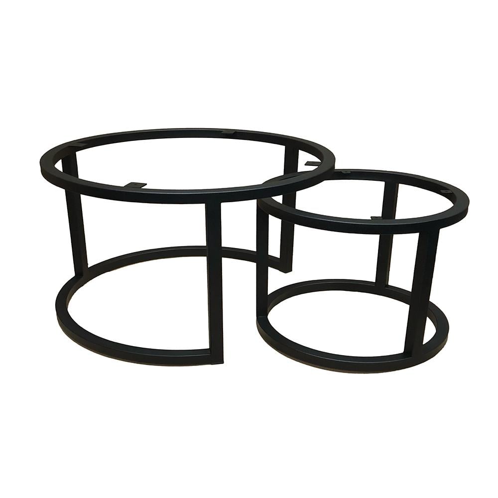 Furniture Legs Europe Salonset goud rond Ø 70 cm, hoogte 37 cm en Ø 80 cm en hoogte 47 cm