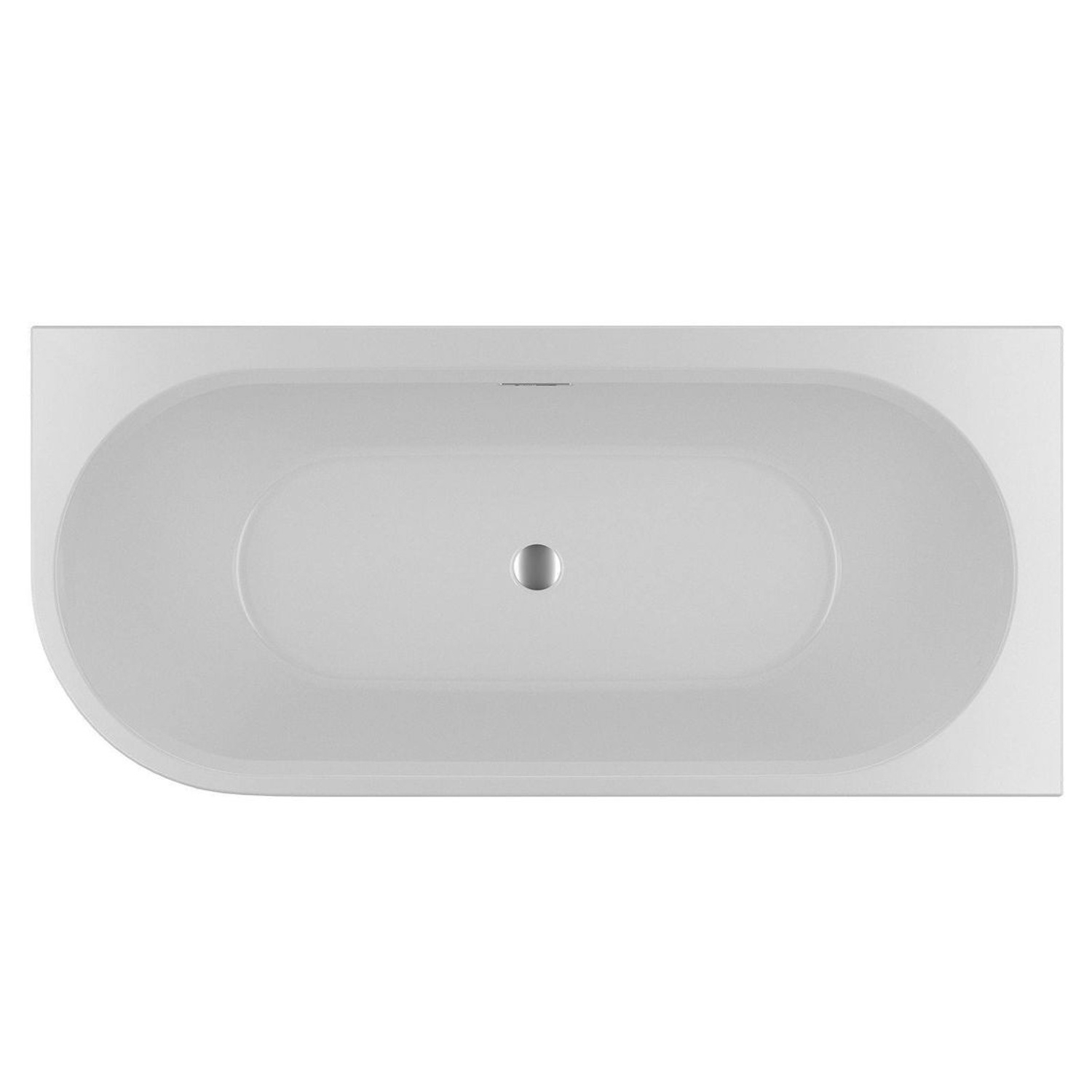 Riho Ligbad Halfvrijstaand  Desire Corner Links 170x77x60 Acryl Mat Wit met LED Verlichting
