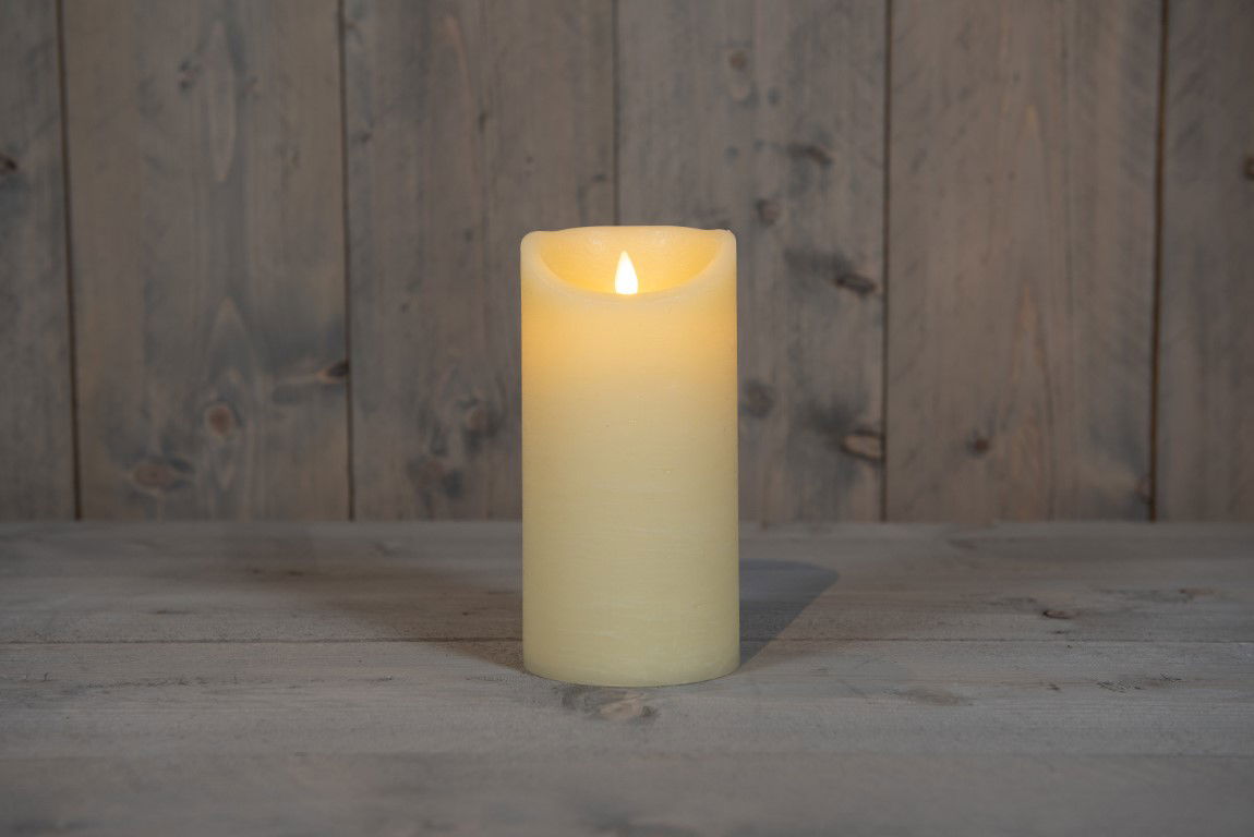 Annas collection IVOOR KAARS WAX RUSTIEK BEWEGENDE VLAM 10X20CM 2XC /TIMER - 
