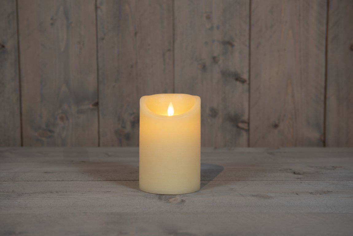 Annas collection IVOOR KAARS WAX RUSTIEK BEWEGENDE VLAM 10X15CM 2XC /TIMER - 