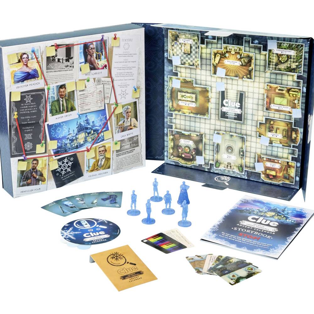 Hasbro Cluedo Adventskalender Speelgoed Leeftijdsklasse Vanaf 10 jaar