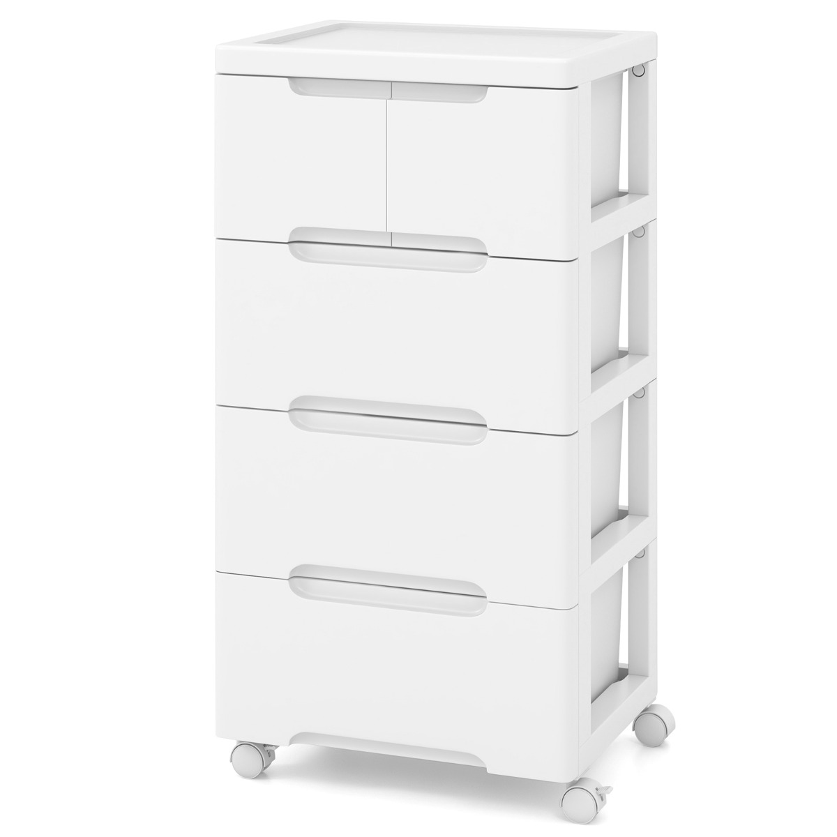 Costway Verticale nis Kast met Lades Opbergkast Commode met 5 Lades