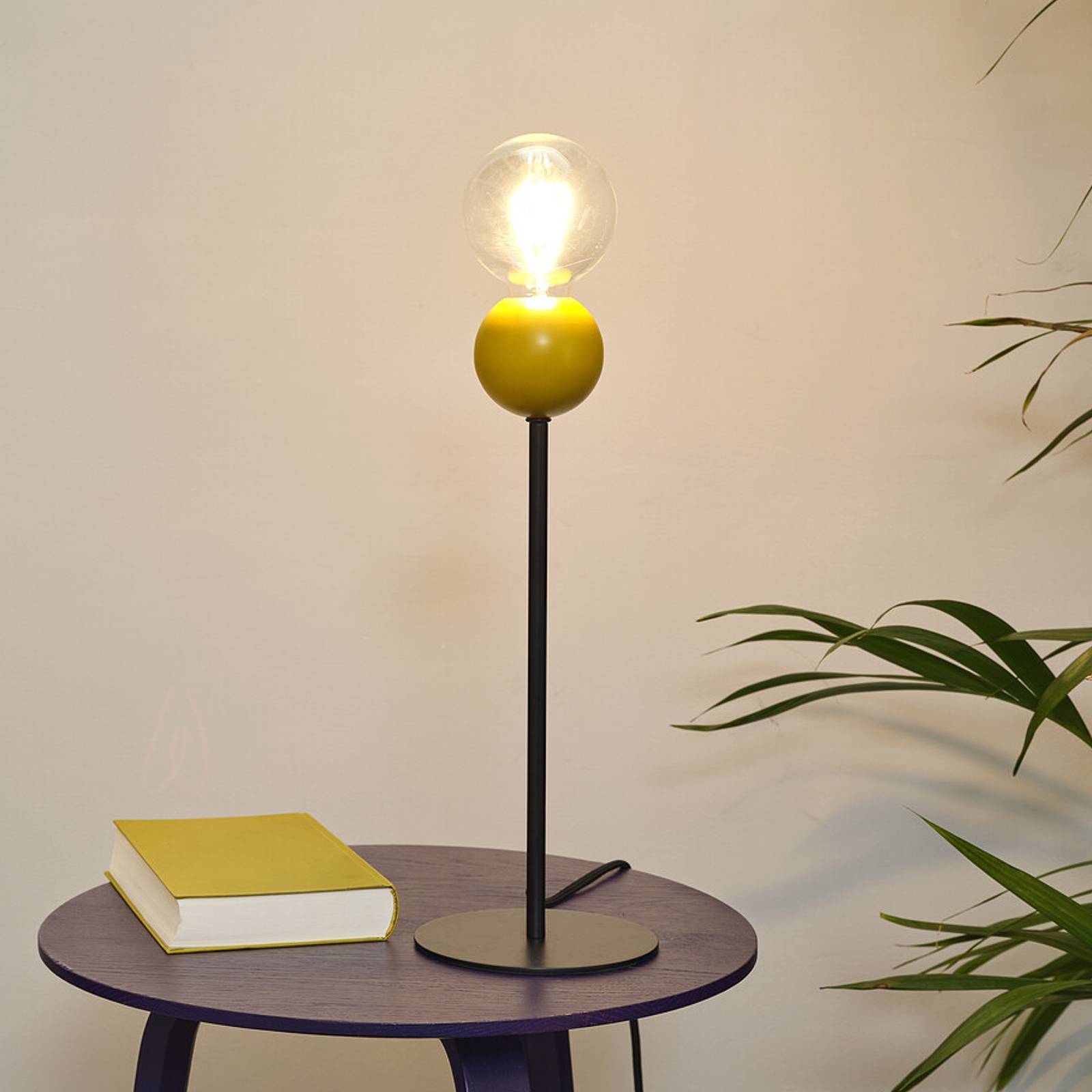 Osram tafellamp Decor Bubble, geel, 1-lamp, staal, E27