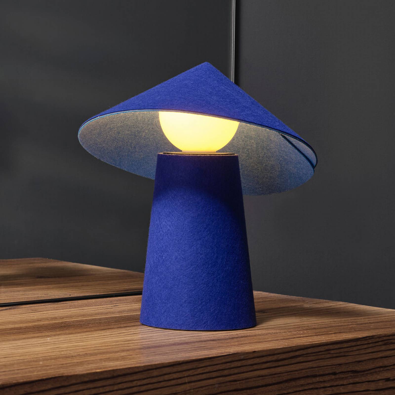 Osram LED tafellamp Decor Flip, blauw, vilt, dimmer