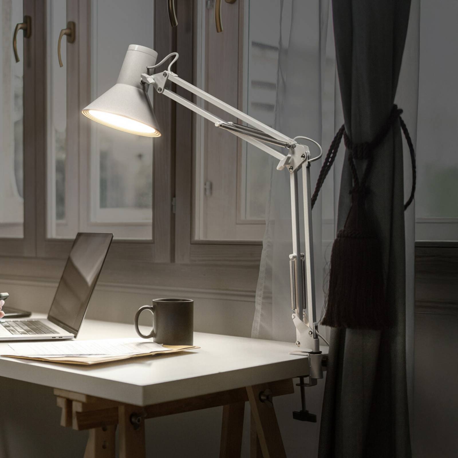 Osram LED klemlamp Office Line Desk Retro, wit, 3.000 K