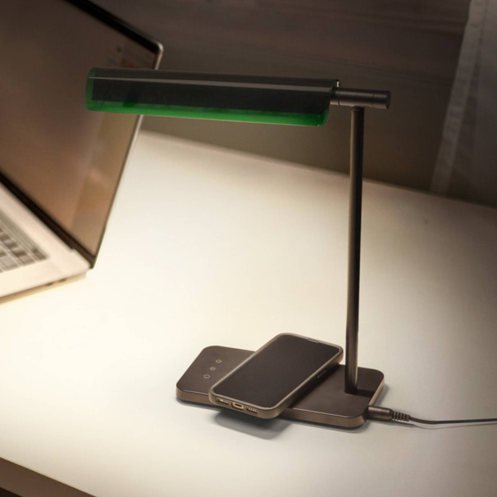 Osram LED tafellamp Office Line Desk Roof zwart, CCT, dimbaar