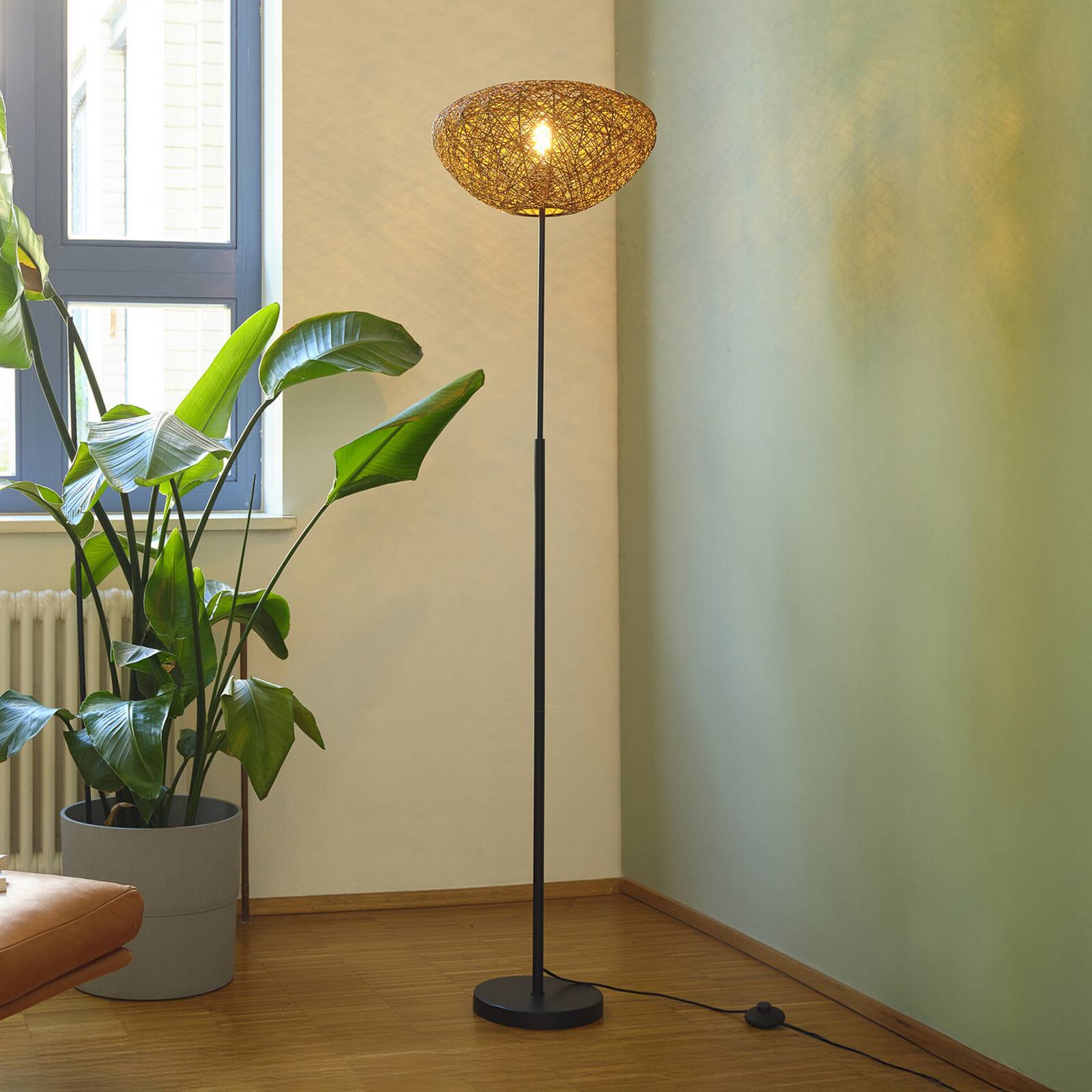 Osram vloerlamp Decor Paper Drop, papier, beige, E27