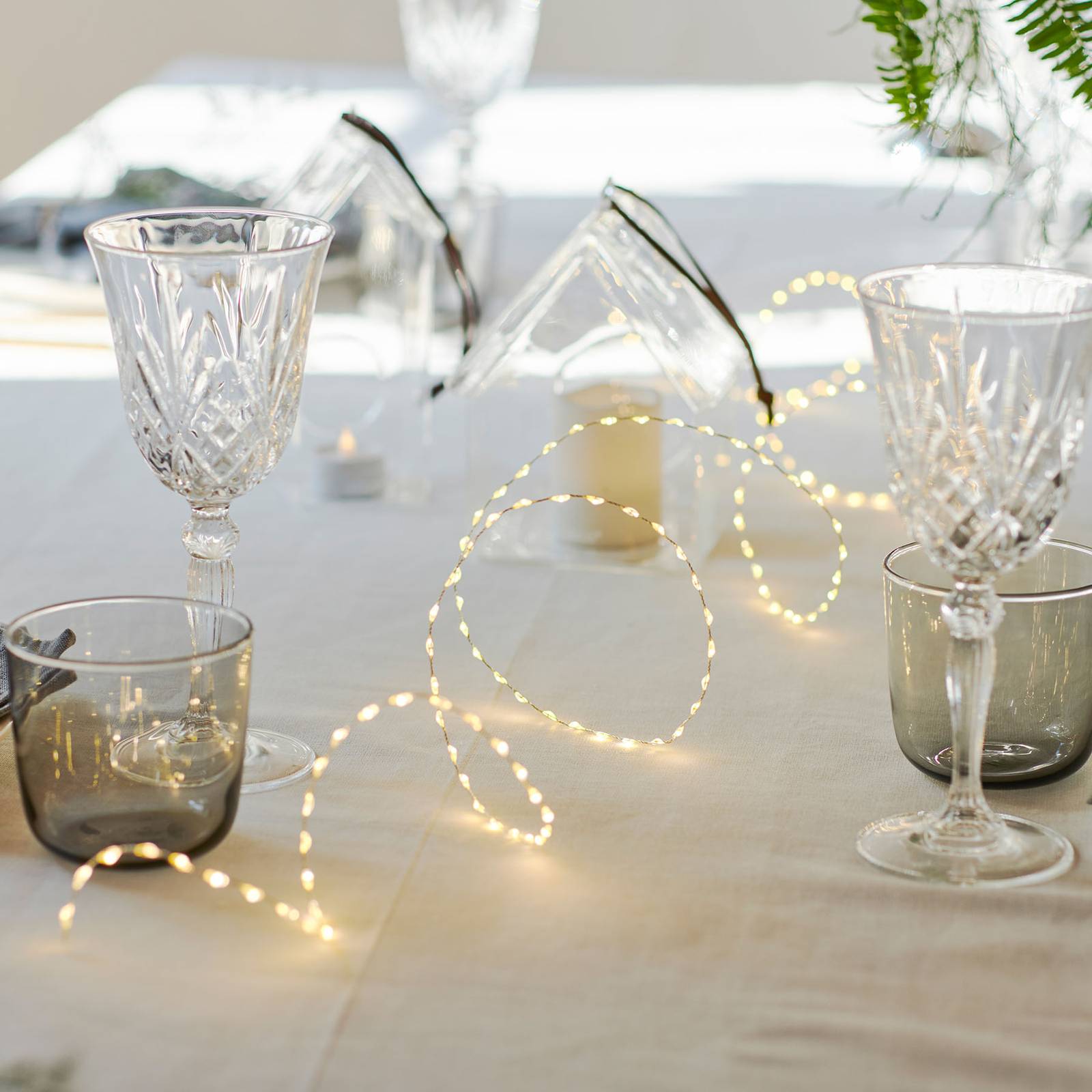 Sirius LED lichtketting Kiki, zilver, 200 cm