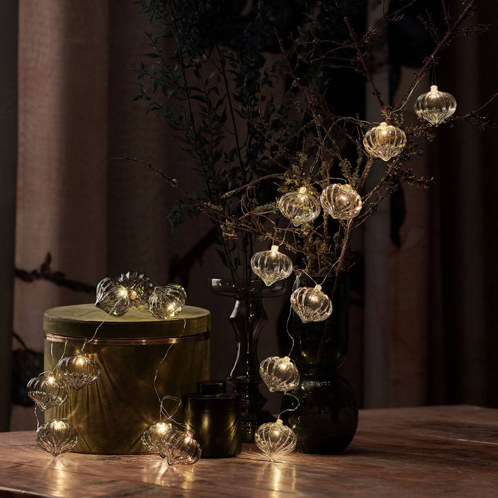Sirius LED lichtketting Millie met batterij, helder