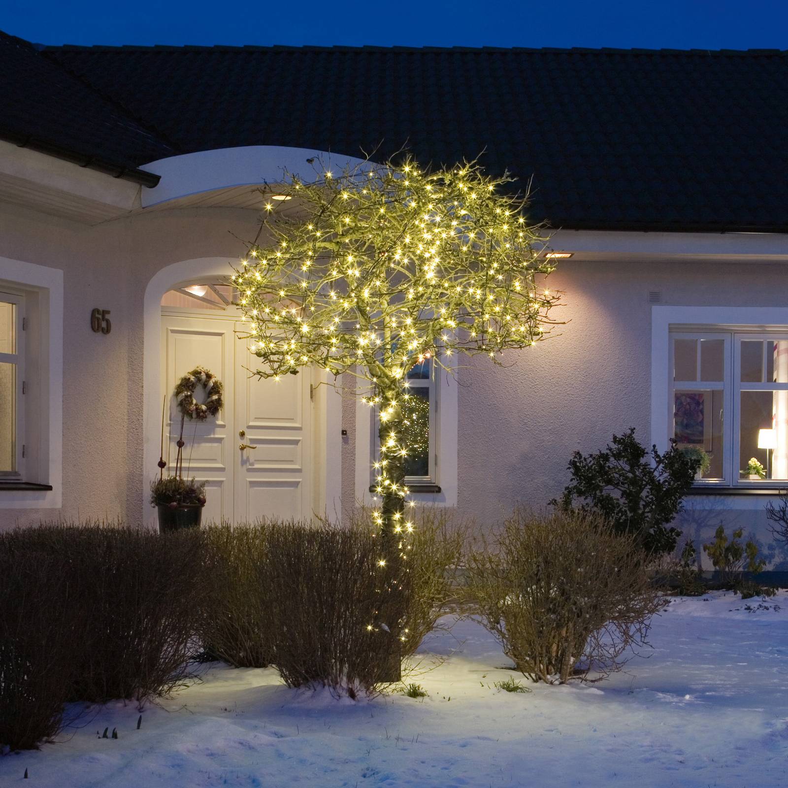 Konstsmide Christmas LED lichtketting buiten 200-lamps zwart/warmwit