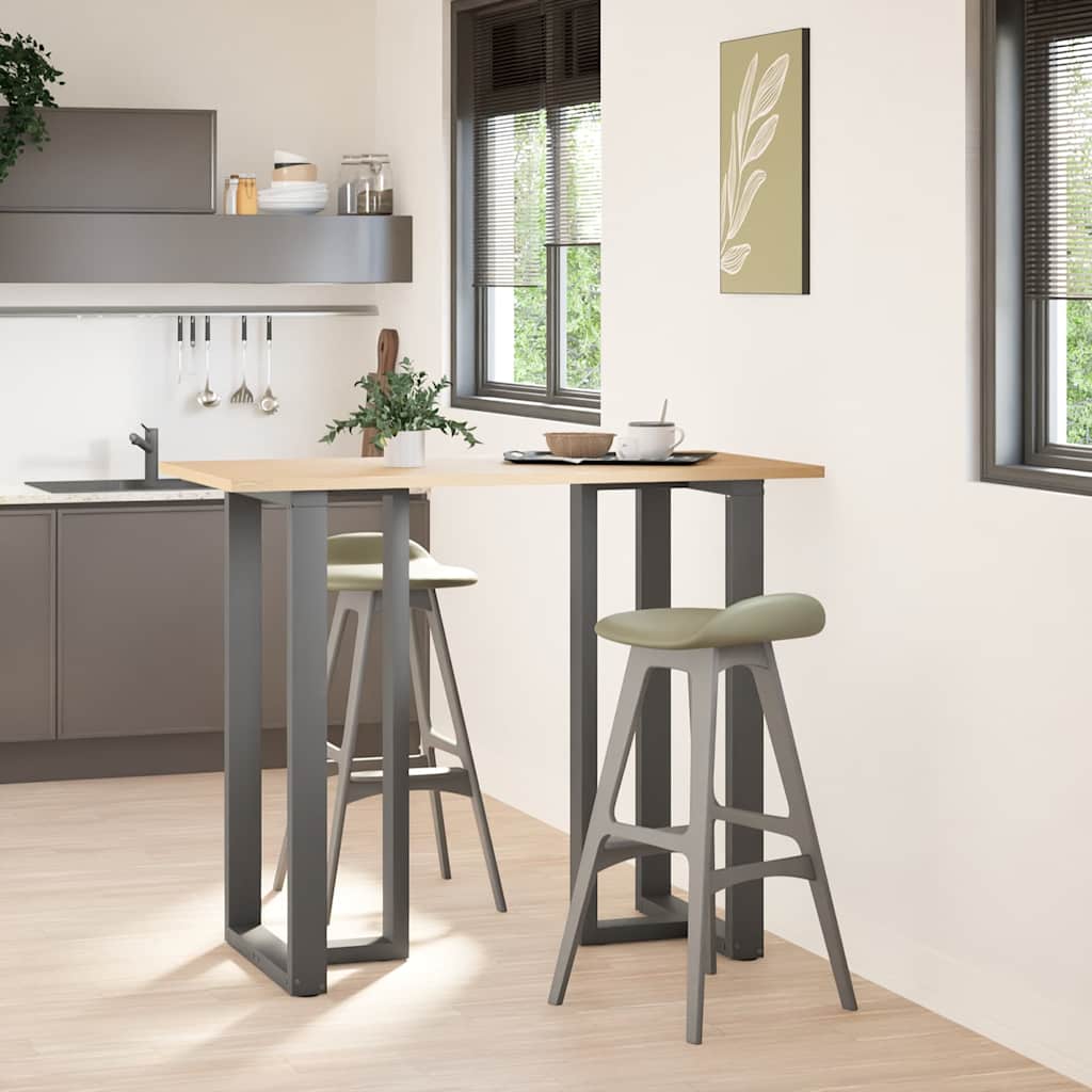 vidaXL Bartafelpoten 2 st T-vormig 60x35x(110-111) cm staal antraciet