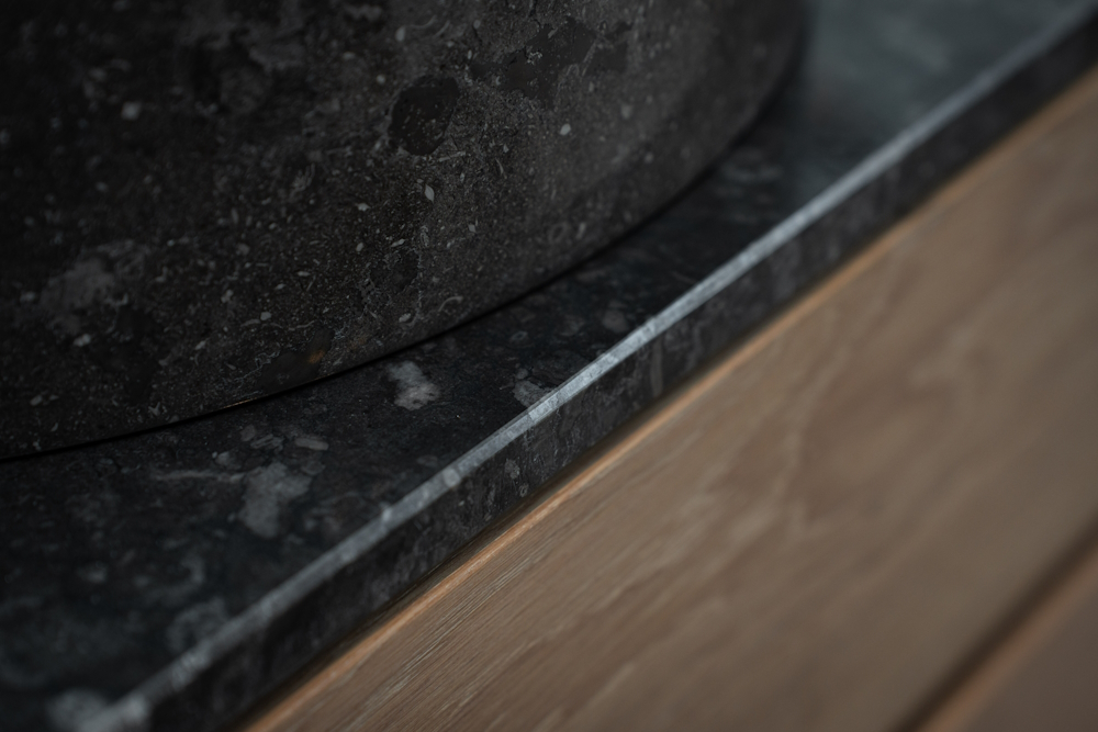 Loutro Afdekblad  Marmer Glans Antraciet 100x140 cm