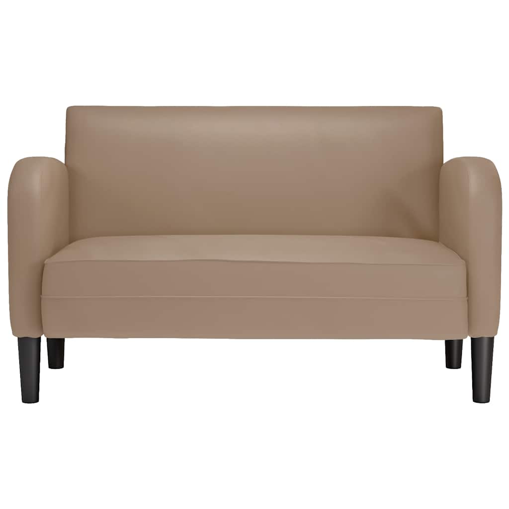vidaXL Loveseat bank cappuccino 110 cm kunstleer