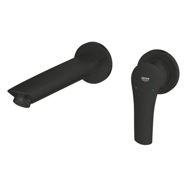 Grohe Eurosmart Wastafelmengkraan - M-size - 2 gats - matte black 293382433