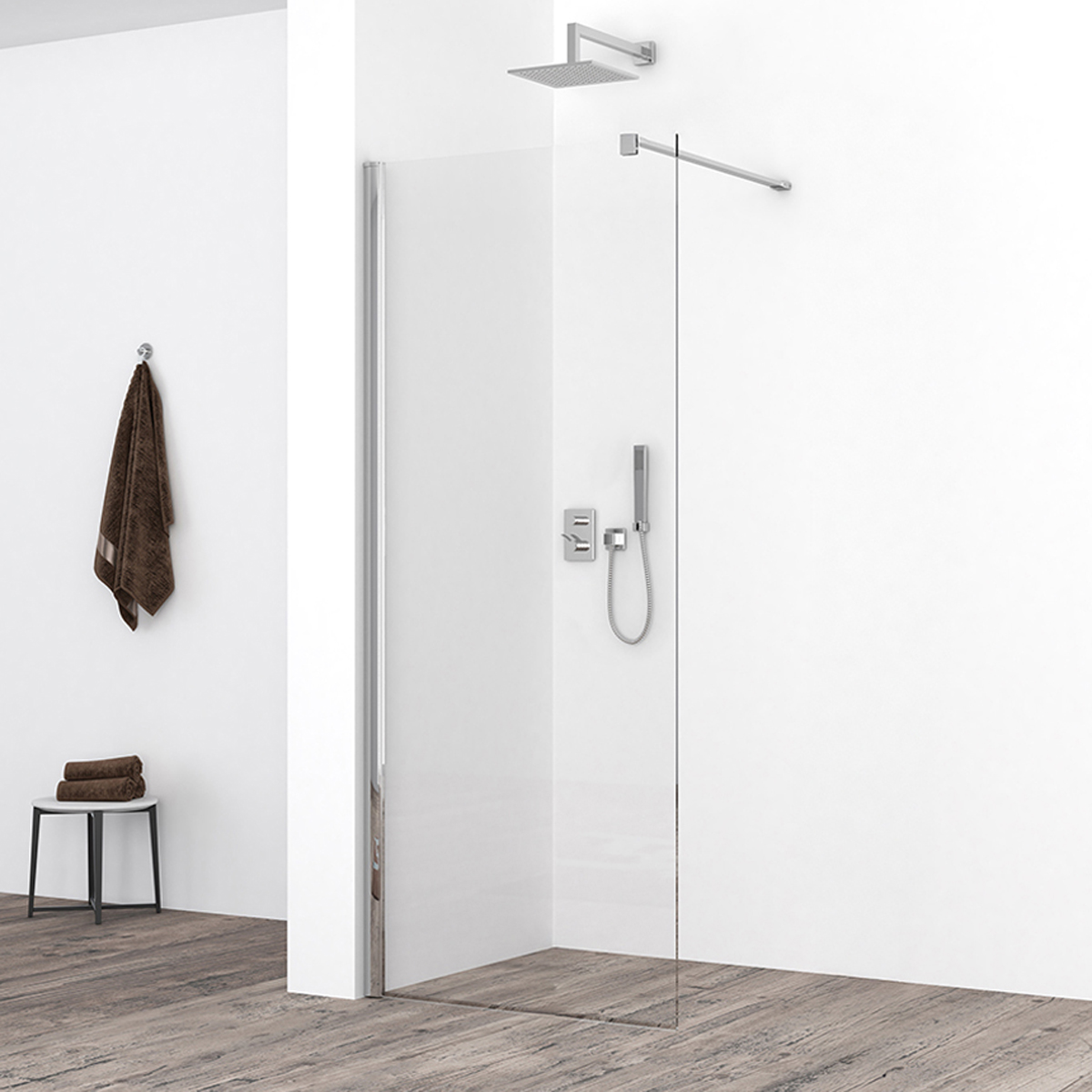Wiesbaden Slim Inloopdouche 50x200 cm - Nano Helder Veiligheidsglas