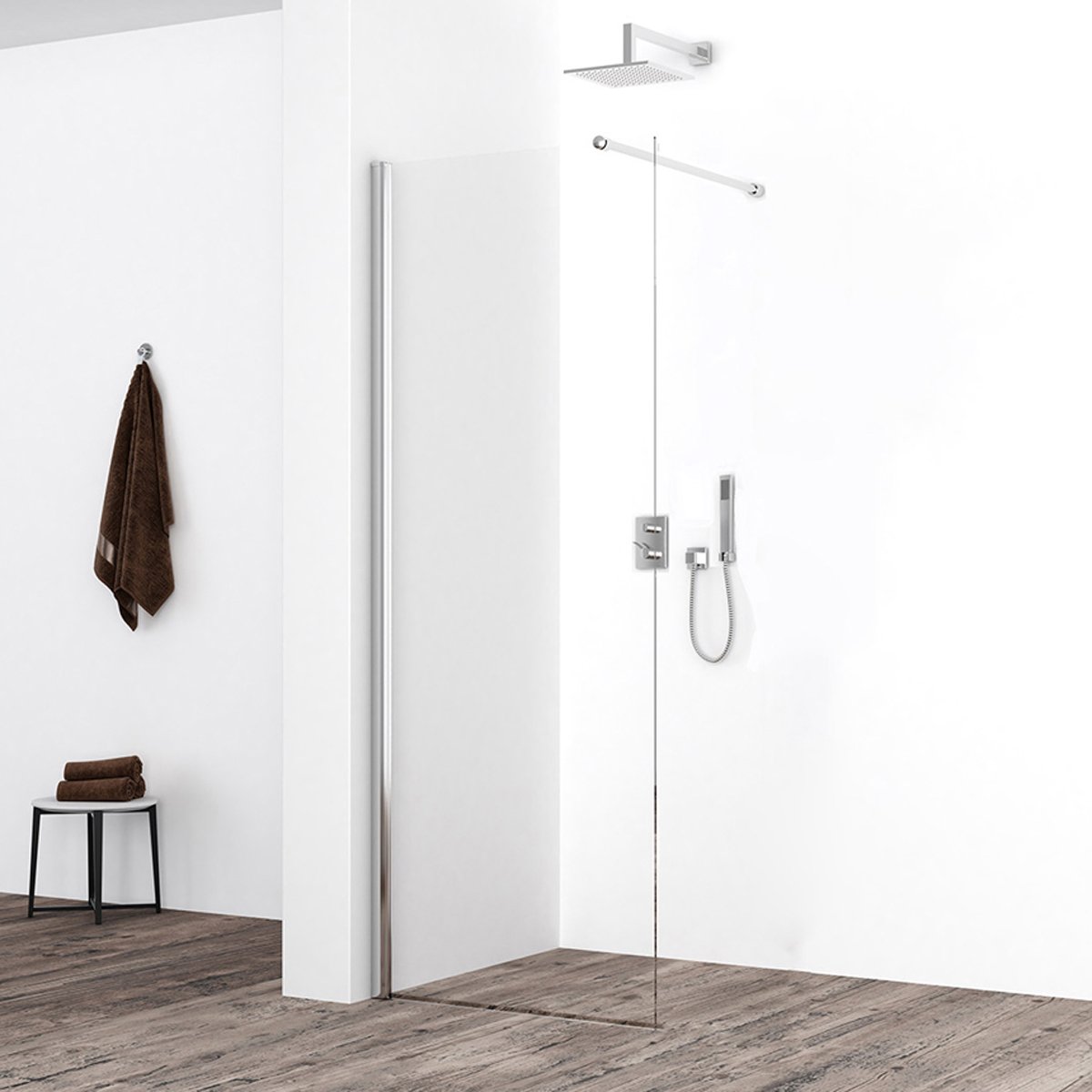 Xellanz Eco Inloopdouche - 70x200 cm - Nano Coating - Helder Glas/Chroom