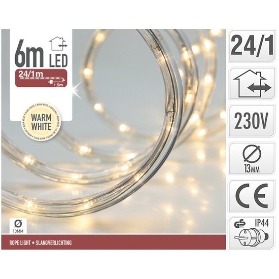 Merkloos LED slangverlichting - 6 meter - warm wit licht - voor buiten - kerstverlichting -