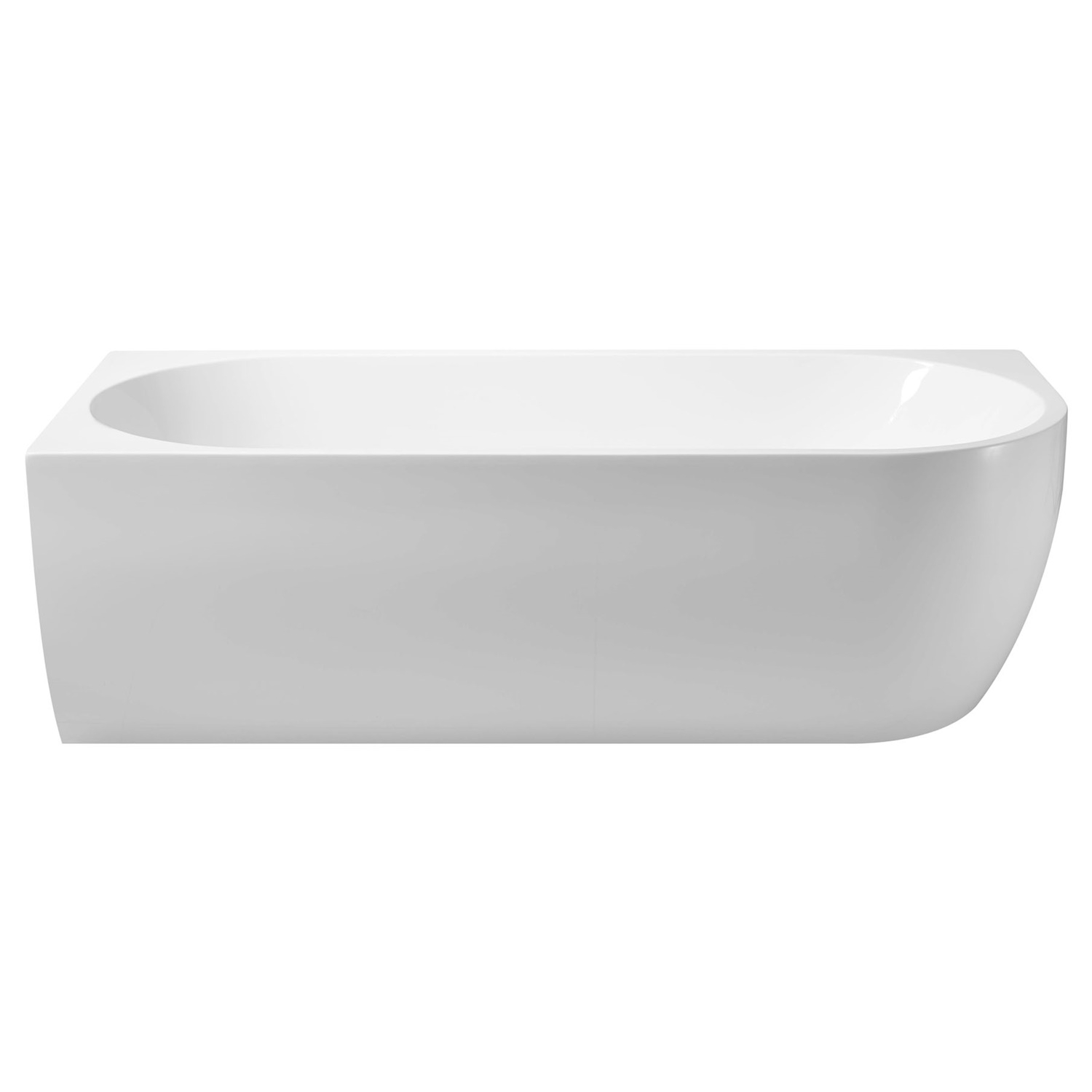 Boss & Wessing OUTLET BWS Hoekbad Links 180x80cm met Waste| Acryl Wit